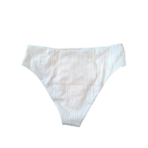 Andie Swim The 90s High Waisted Bottom Coconut Size XL - Picture 5 of 8